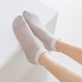 thumbnail image 3 of YooGuoGuo Womens Socks, Ruffle Low Cut Casual Socks Knit Cotton Breathable Mesh Cute Lace Ankle Socks for Girls, 3 of 7