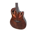 thumbnail image 6 of Ovation Celebrity Elite Plus Mid-Depth Cutaway Acoustic Electric Guitar (Tiger Eye), 6 of 12