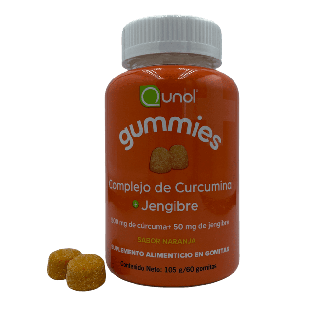 Gomitas de Curcumnia y Jengibre Qunol Gummies Complejo de Curcumnia y Jengibre