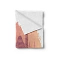 thumbnail image 2 of Travel Soft Flannel Fleece Throw Blanket, Landscape of Turkish City with Famous Buildings, Cozy Plush for Indoor and Outdoor Use, 70" x 90", Coral Peach, by Ambesonne, 2 of 5