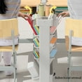 thumbnail image 5 of Taicans 5 Tier Trolley Rolling Book Cart Mobile Bookshelf,Multi-Functional Movable Storage Book Shelves,Slide Out Storage Organizer Narrow Mobile Shelving Unit for office,Dorm,Classroom,Nursery D, 5 of 6