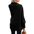 thumbnail image 2 of Womens Batwing Sleeve Oversized Sweater Cloak Cardigan Outwear, 2 of 2