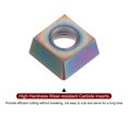 thumbnail image 4 of Unique Bargains Carbure Tournant Inserts SPMG090408 YH01 CNC Tour Indexable pour Support 2Packs, 4 of 5