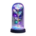 thumbnail image 2 of Gumesh Eternal Rose in Glass Dome With Light- Forever Preserved Rose, Luxurious Birthday & Valentine‘s Day Gift, Elegant Home & Office Decor Keepsake(Multicolor), 2 of 6