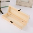 thumbnail image 3 of SPRING PARK Wooden Pencil Box with Lid, Natural Wood, 3 of 7