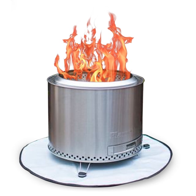Flame Engine 19 Inch Circular Smokeless Fire Pit with Bag, Stainless Steel