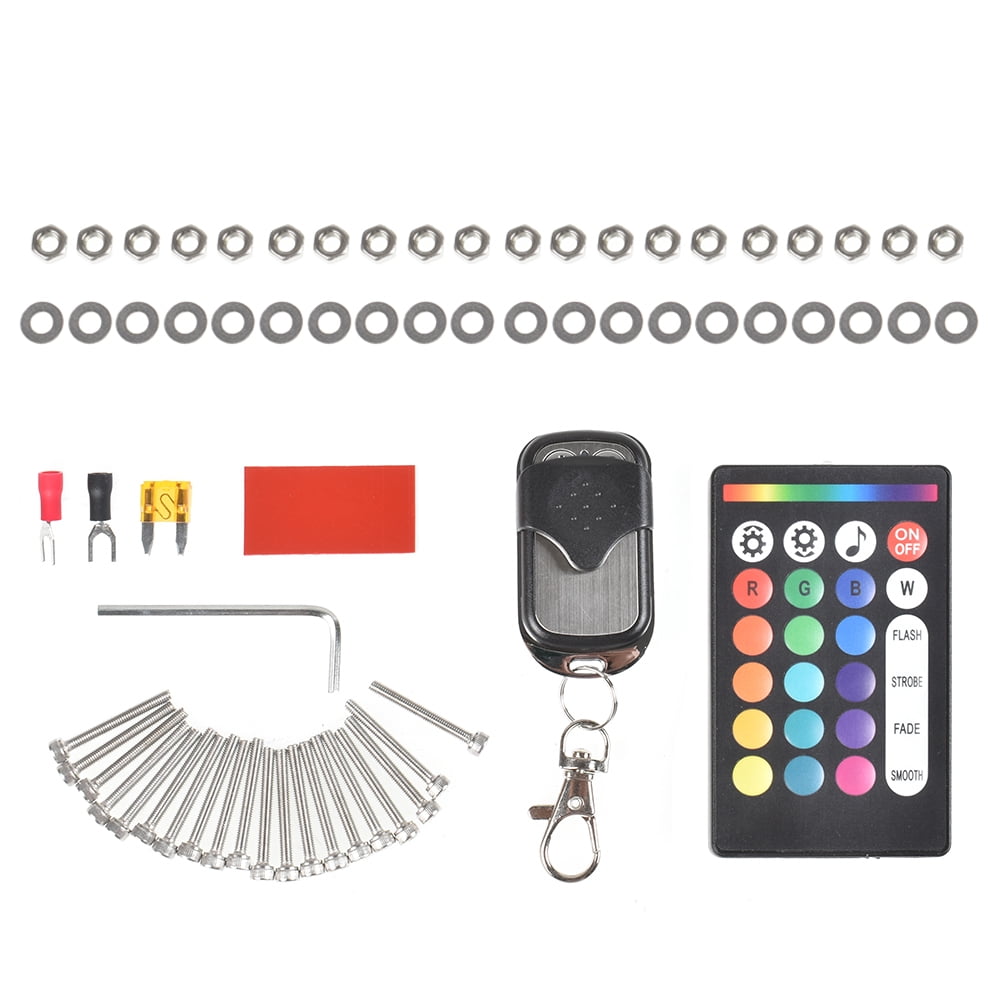 Labwork 10 Pods RGB LED Rock Lights, Multicolor Neon Underglow Waterproof Music Lighting Kit Underbody Neon Music Light Bluetooth APP Control for Car ATV SUV Motorcycle