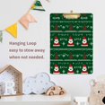 thumbnail image 4 of FORMRS Acrylic Clipboard with Low Profile Clip Standard A4 Letter Size, 12.5" x 9", Green Christmas Trees, 4 of 8