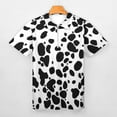 thumbnail image 3 of Dalmatian Print Men Zipper T-shirt Summer Casual Short Sleeve T-shirt Top, 3 of 7