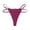 Purple, variant on Women’s Love Ring Buckle Seamless Thong Underwear Double Strap Ice Silk Panties Low Rise Breathable Stretchy No Show Multipack S-XXL, White,L