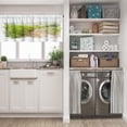 thumbnail image 5 of LALILO Kitchen Curtain Valance Road Rural Rice Field With Rod Pocket Window Curtain 52"x 18" Set of 2, 5 of 5