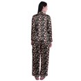 thumbnail image 3 of Moomaya Pj Lounge Set Women Long Sleeve Notch Collar Shirt Pajama Set Sleepwear, 3 of 6