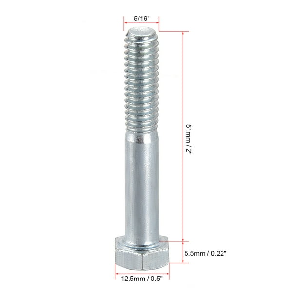 Vis à Capuchon Hexagonal 5/16-18 – Aluminium 2024-T4, Longueur Au Choix