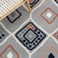thumbnail image 6 of SAFAVIEH Marrakesh Augustin Southwestern Polyester Area Rug, Grey/Blue Rust, 6'7" x 6'7" Round, 6 of 8