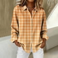 thumbnail image 3 of YueHuiYing Womens Dressy Casual Blouses Long Sleeve V Neck Shirts Loose Business Work Top Fall Outfits, 3 of 8