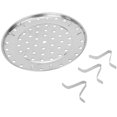 thumbnail image 2 of Estante redondo de vapor de acero inoxidable con patas de apoyo-Silver M Feliz Sencillez, 2 of 3