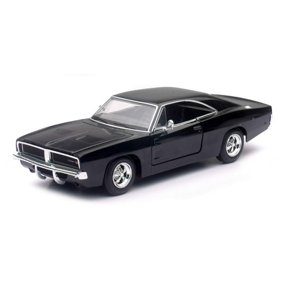 1969 Dodge Charger R/T Black 1/25 Diecast Model Car by New Ray 71893 B
