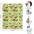 thumbnail image 4 of LightGreen Cartoon Dinosaurs Prehistoric Pattern Blanket,Comfortable Soft Lamb Wool Throw Blanket,All Season,Warm Lightweight Blankets for Sofa Bed Couch Living Room Chair,30"x40", 4 of 4