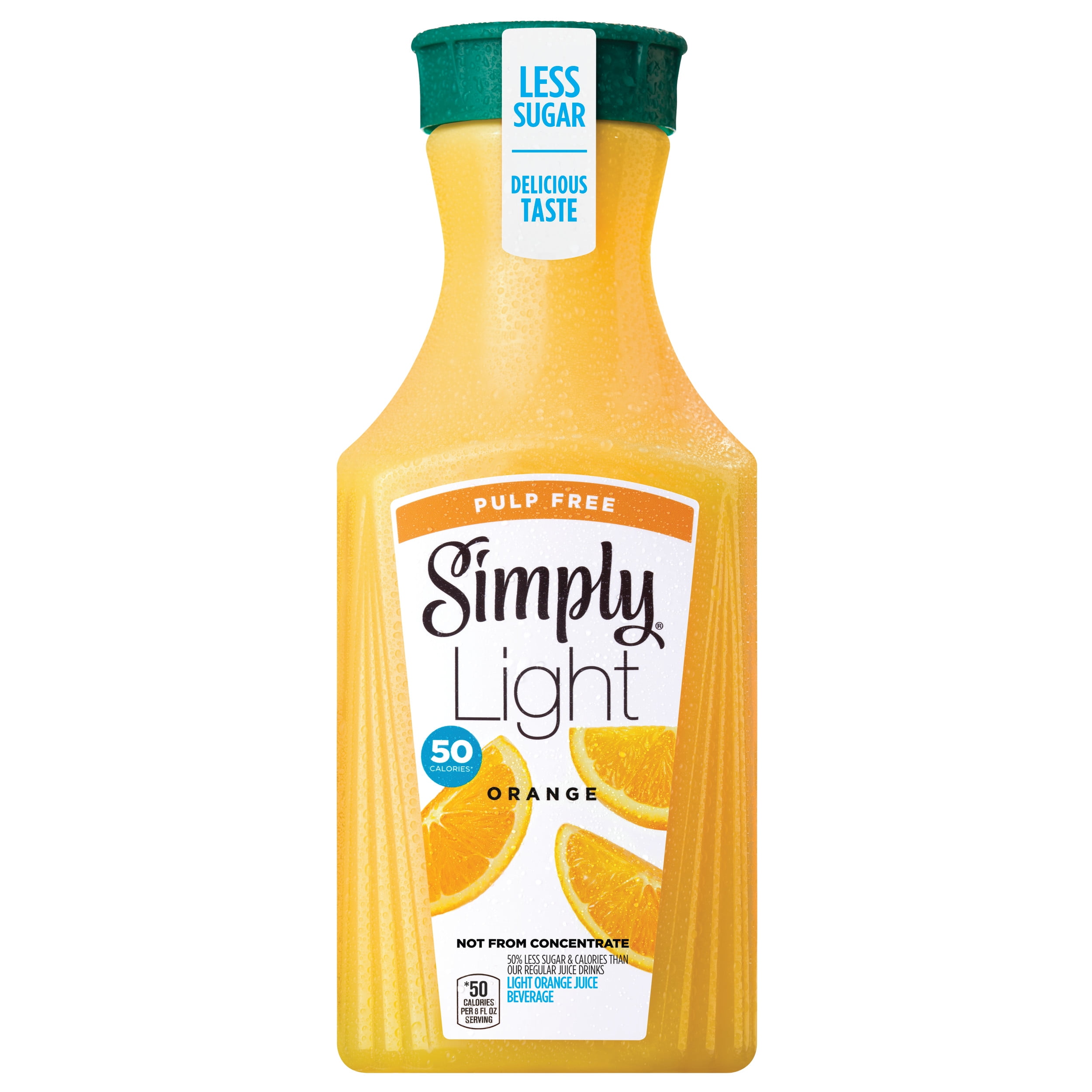 Simply Light Orange Pulp Free Orange Juice, Non-GMO, 52 fl oz