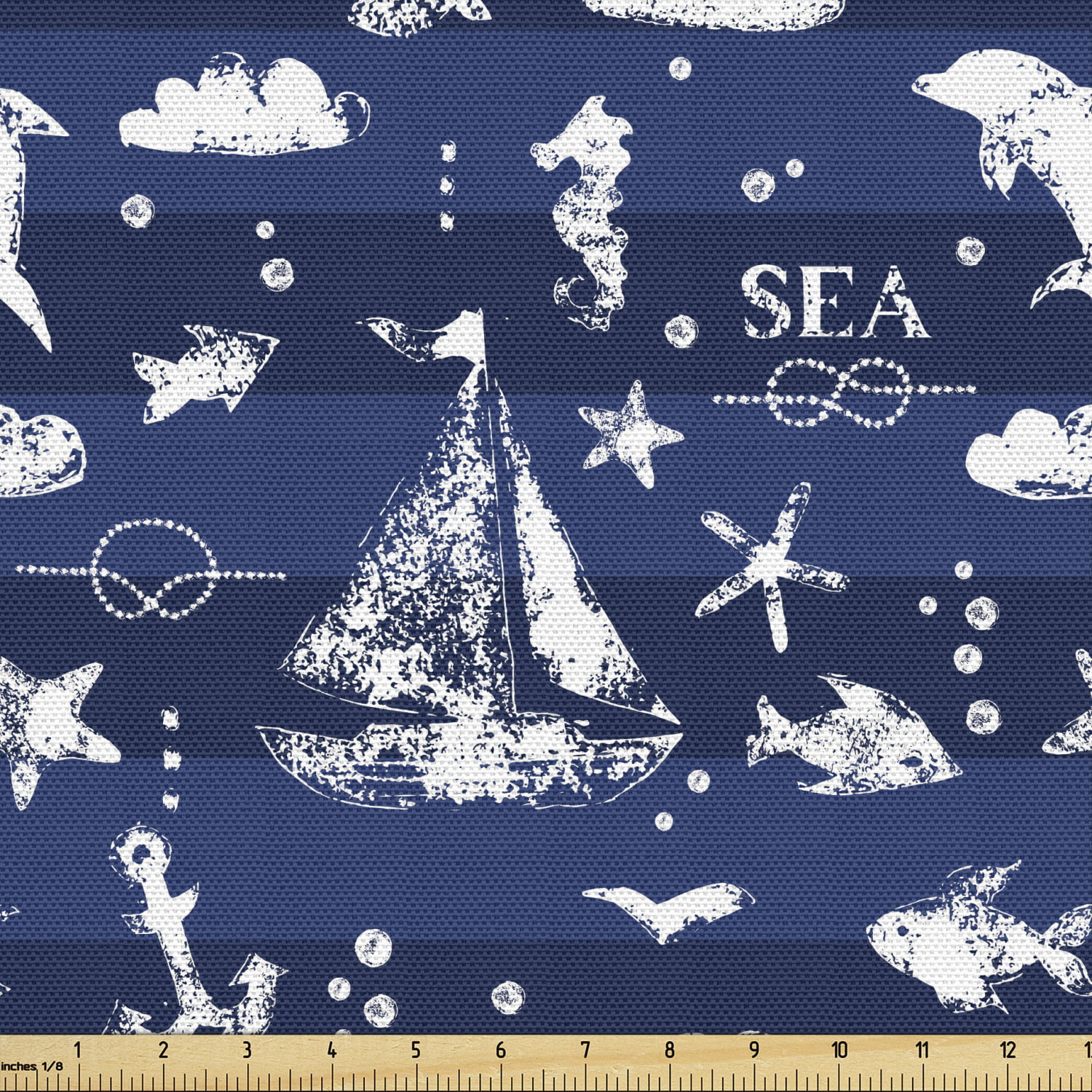 Nautical Sailboats on Pink Sewing Quilting Crafting Cotton Fabric 1/2 YARD 