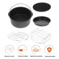 thumbnail image 3 of MasteelfCA 1 Ensemble Kits pour Friteuse à Air Chaud avec Brochettes Plateau de Cuisson pour Pizza Kit de Poêle de Cuisine, 3 of 7