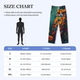 thumbnail image 4 of Lsque Colorful Owl Forest Print Men's Pajama Pants, Lounge Pant - Comfortable Home Wear,Elastic Waistband, Stylish Design-X-Large, 4 of 9