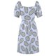 thumbnail image 5 of Lindo E coli bacterias en azul vestido de manga corta vestido de dama de honor vestidos de mujer vestido de noche de gala, 5 of 6