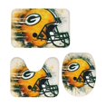 thumbnail image 4 of Juego de alfombras de baño de 3 piezas del equipo Packers de GBP Alfombra antideslizante para baño de 31,5 x 20 pulgadas, 4 of 7