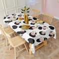 thumbnail image 2 of White Cow Black Spot Pattern Rectangle Tablecloth 60"x120",Waterproof Polyester Rectangle Table Cloth, Wipeable Spillproof Polyester Tablecloth for Dining, Camping, Indoor and Outdoor, 2 of 6