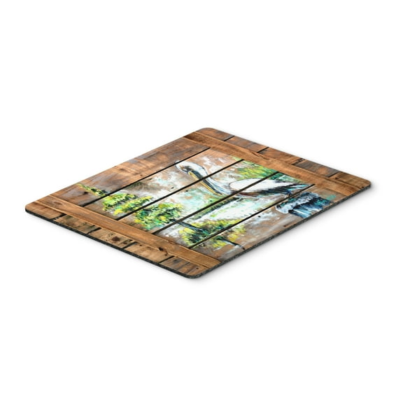 Carolines Treasures MW1215MP Summer by the Lake White Pelican Mouse Pad Hot Pad or Trivet Large multicolor