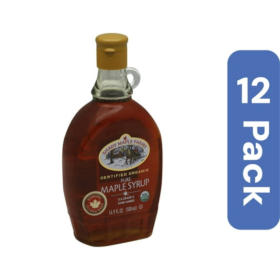 Shady Maple Farm Syrup Amber Rich Taste Organic (Pack of 12)