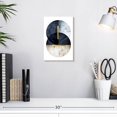 thumbnail image 3 of Elephant Stock Dark Navy Wall Art - Vertical Canvas Wall Art - Living Room Wall Decor - Abstract Canvas - White And Gold Decor By Urban Epiphany - 8" x 12", 3 of 8