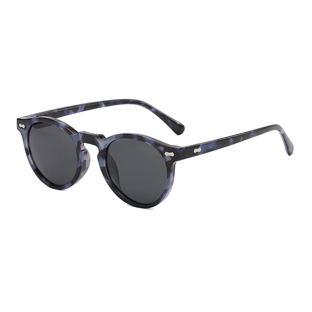 Gafas de sol artísticas retro redondas de moda con forma de arroz y uñas, gafas de sol polarizadas