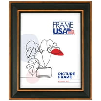 8x10 Picture Frame, Bronze Olympic Style 78238–100, 1.5 Inch Wood with Glass, Wall Display