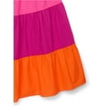 thumbnail image 3 of Wonder Nation Girls Tiered Colorblock Dress, Sizes 4-18 & Plus, 3 of 4