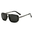 thumbnail image 5 of Polarized Punk Sunglasses Men Vintage Fashion Steampunk Square Sun Glasses Male Driving Googles Summer Travelling Shades UV400, 5 of 9