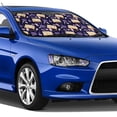 thumbnail image 4 of Picia Lavender Flowers Curved Windshield Sunshade Accordion Folding Style Auto Shade for Car Truck SUV Van Blocks UV Ray Sun Visor Protector -Small, 4 of 7