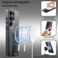 thumbnail image 3 of For Samsung Galaxy S25 Ultra 5G 6.9" Case With Belt Clip Holster And Kickstand MagSafe Magnetic Phone Cases,Black,For Galaxy S25 Ultra 5G, 3 of 8