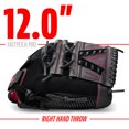 thumbnail image 3 of Franklin Sports Windmill Softball Glove - Adult + Youth Fastpitch - 12" Righty - Pink, 3 of 7