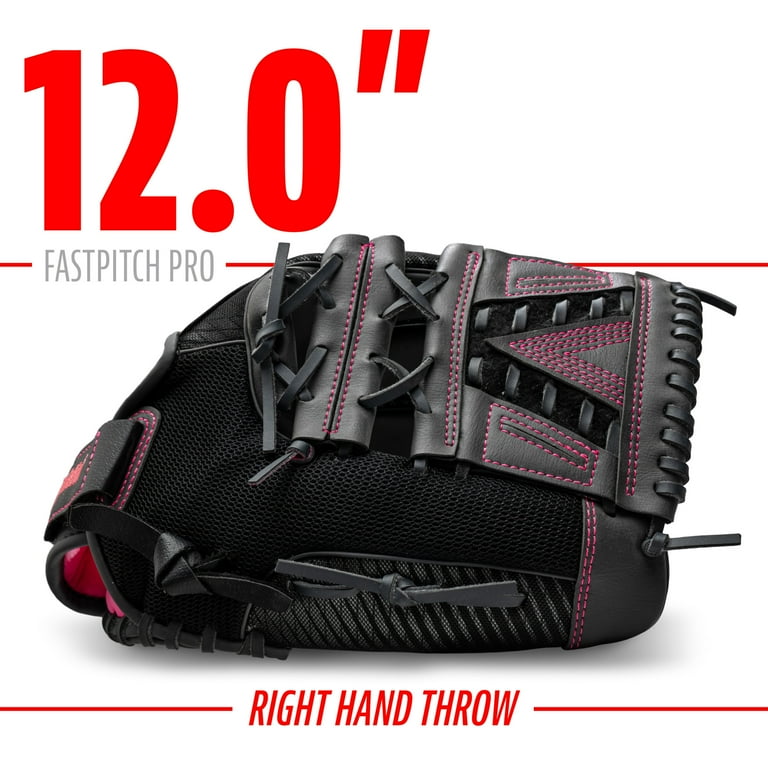 Franklin Sports Windmill Softball Glove - Adult + Youth Fastpitch - 12" Righty - Pink