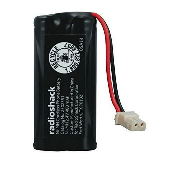 RadioShack 2.4V/400mAh Ni-MH Cordless Phone Battery