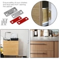 thumbnail image 5 of 4 Pack Cabinet Door Magnets Ultra Thin Magnetic Door Latch with Stainless Steel Screws and Self-Adhesive Drawer Magnet Catch for Kitchen Cabinet Closer Sliding Door Closure Cupboard Closet, 5 of 5