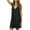 Black, variant on QLEICOM Women's 2023 Summer Dress Loose Casual Chiffon Sling V-neck Swing Dress Beach Sundress Mini Flared Tank Dress Black S, US Size:4