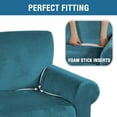 H.VERSAILTEX Velvet Stretch Sofa Slipcover Non Slip Pet Couch Cover