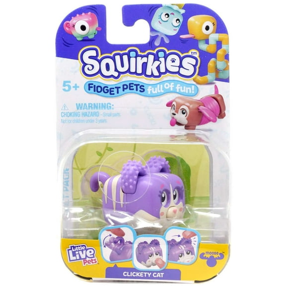 Little Live Pets Squirkies Clickety Cat Figure