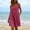 Hot Pink, variant on Womens Cotton Overalls Dress Casual Adjustable Straps Pinafore Dress Short Skirt with Pockets Green