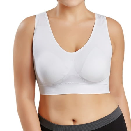 

Ueonyo Women Pure Color Plus Size Ultra-thin Large Bra Sports Bra Full Bra Cup Tops 2023