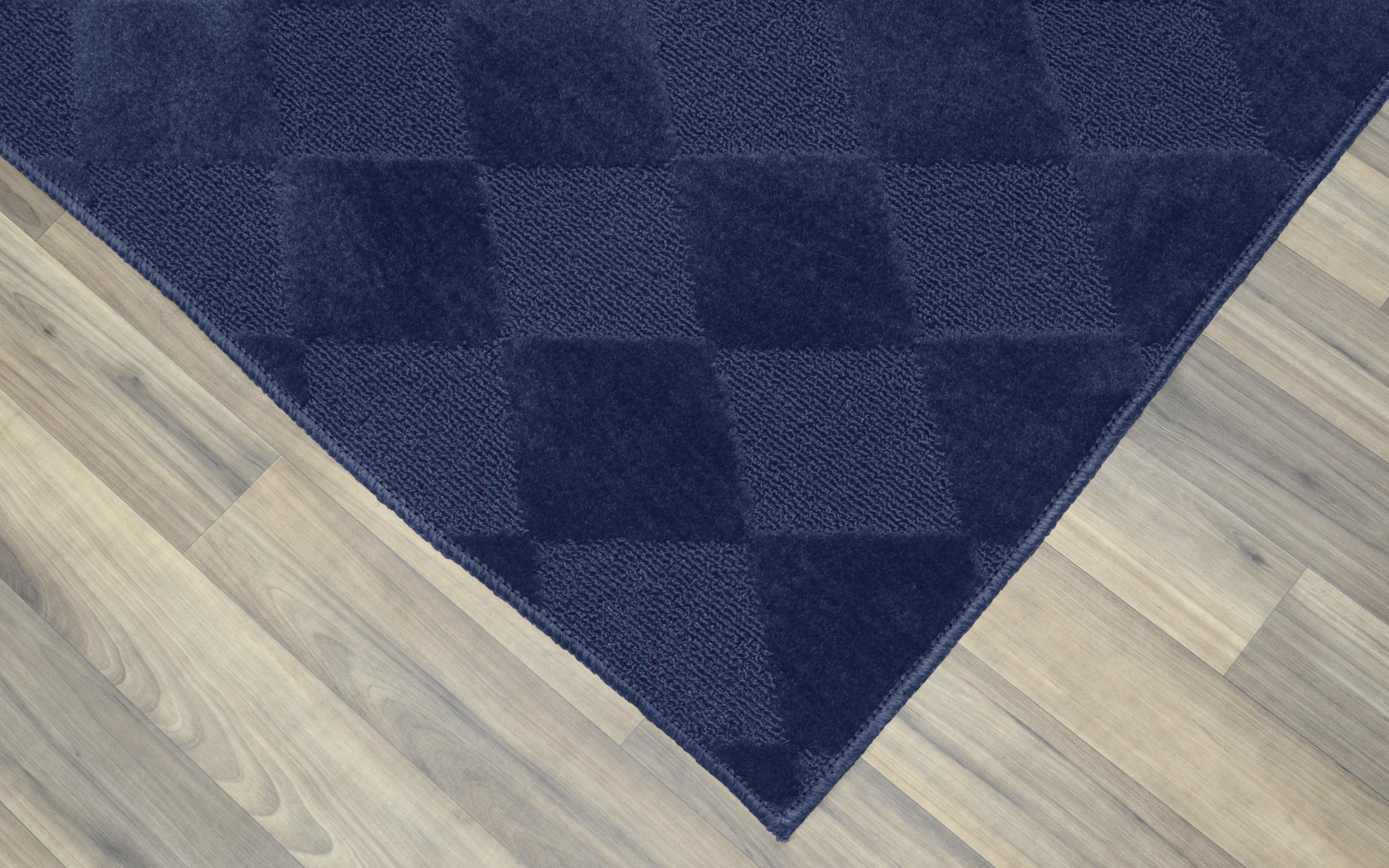 Garland Rug Diamond Polypropylene Navy Indoor Area Rug, 5' x 7'