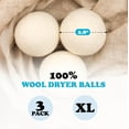 thumbnail image 2 of Wool Dryer Bs - 3-Pack XL Premium Natural Fabric Softener Award-Winning Replaces Sheets Laundry, 2 of 3