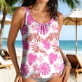 thumbnail image 2 of QETYUW Womens Blouson Tankini Top No Bottom Loose Fit Adjustable Strap Swim Tops Modest Swimming Tank Top for Hawaiiian Beachwear, 2 of 9
